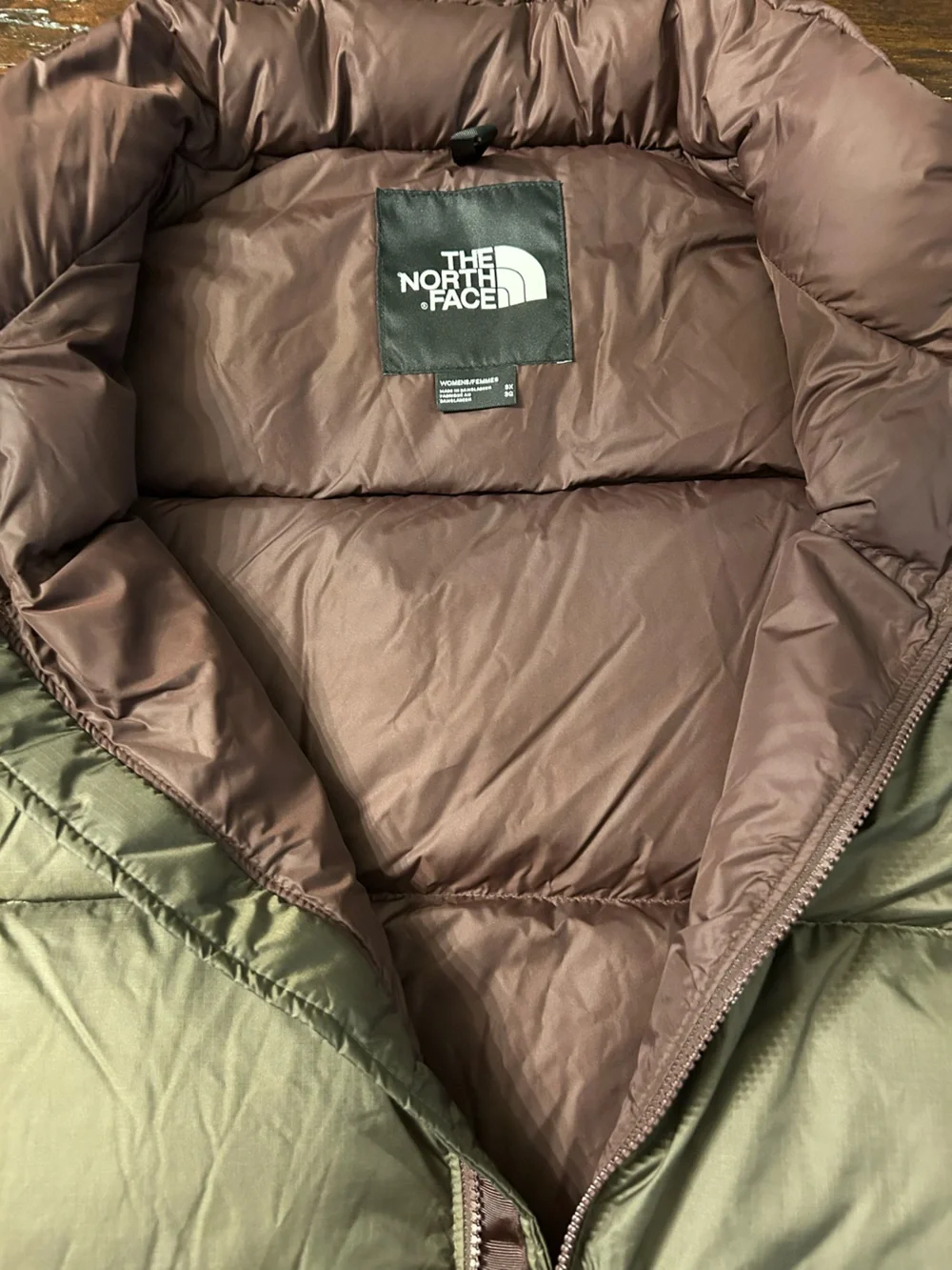 THE NORTH FACE 1996 Retro Nuptse 700 Puffer Jacket- New Taupe Green & Coal Brown
